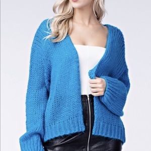 Honey Punch Blue Cardigan